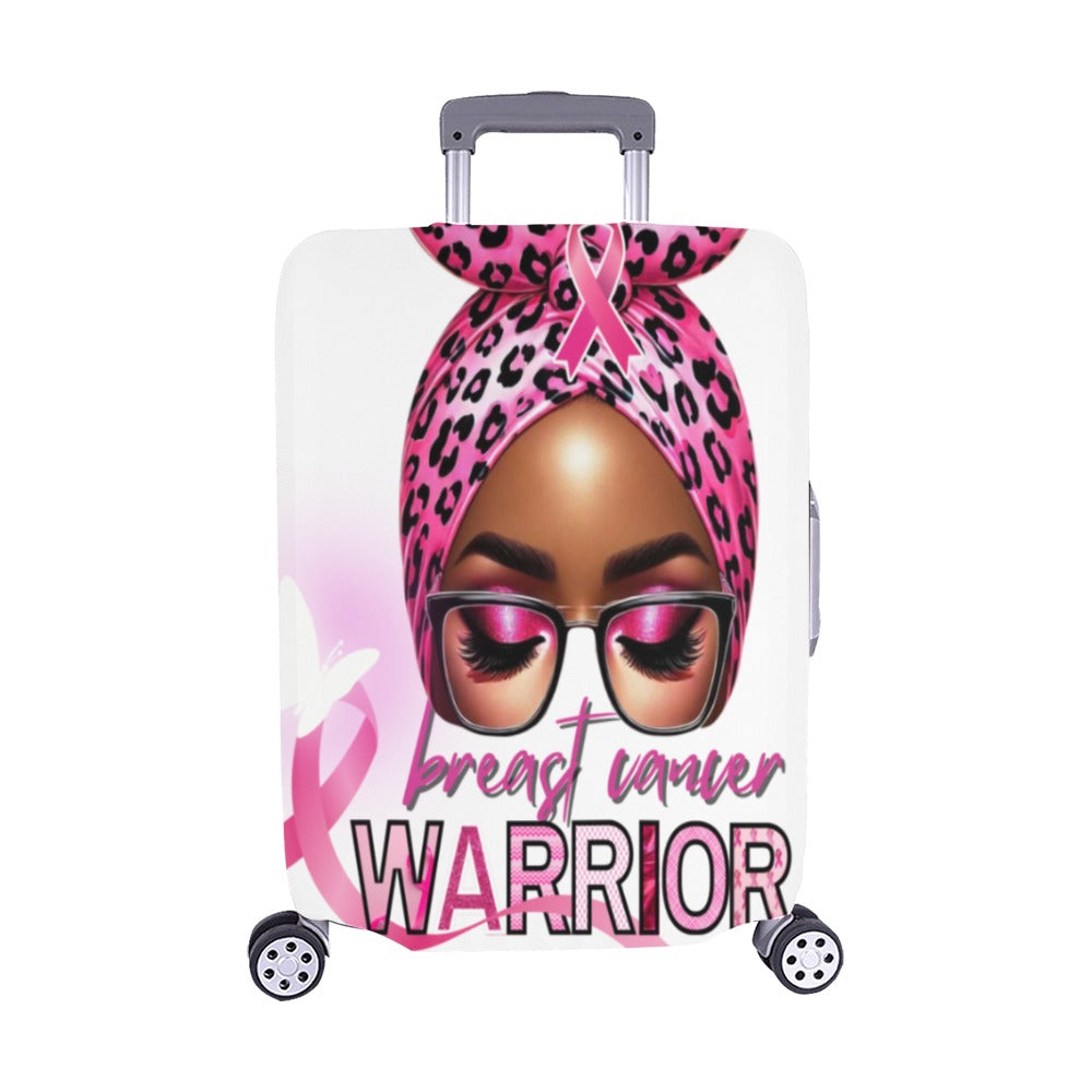 Breast Cancer Warrior Suitcase Cover Medium 22"-25"