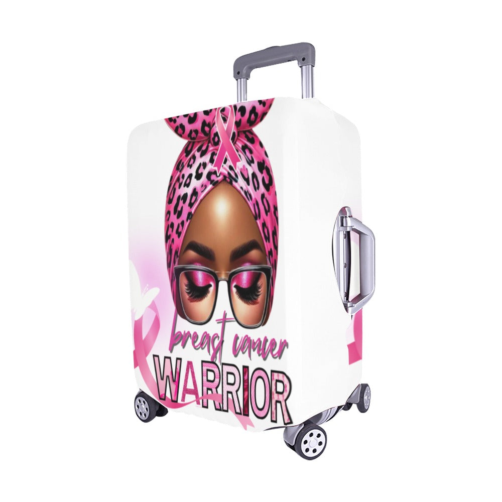 Breast Cancer Warrior Suitcase Cover Medium 22"-25"